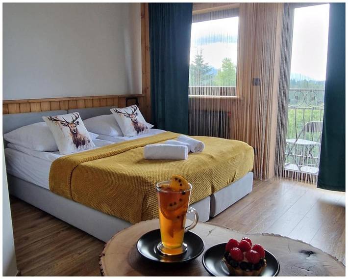 Wiejski domek dla 2 osób, z balkon i widok w Murzasichle