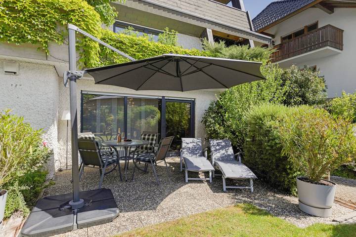 Geheel appartement, Wellness-oase in Bad Dürrheim met Dreiweltencard en eigen terras nabij Solemar in Bad Dürrheim, Central Black Forest