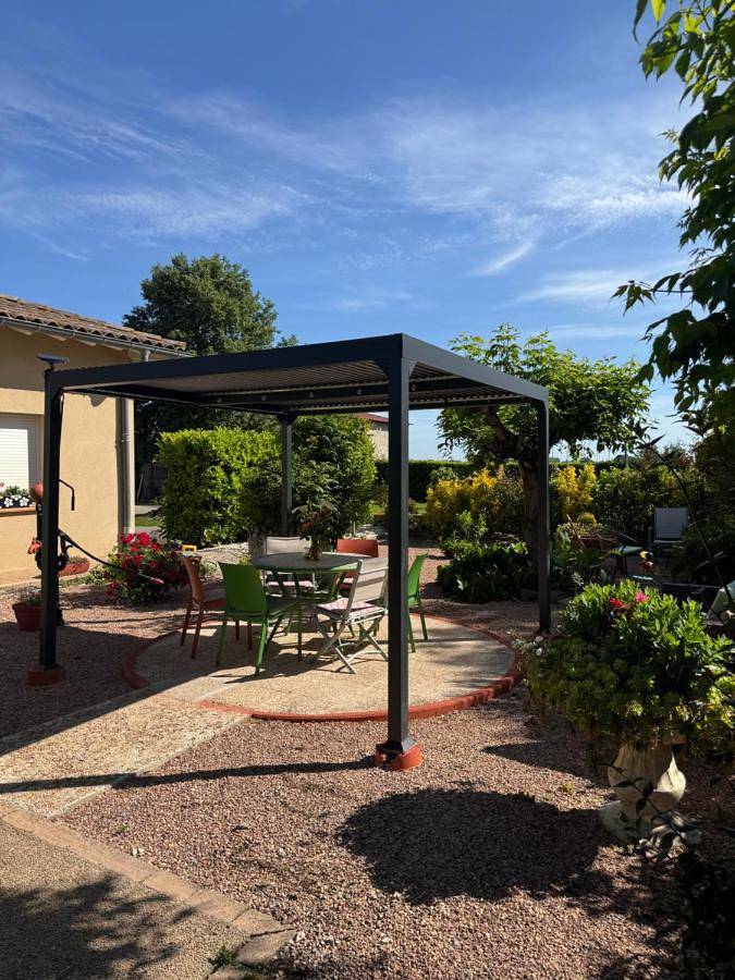 Gîte pour 6 personnes, avec jardin et vue à Escazeaux