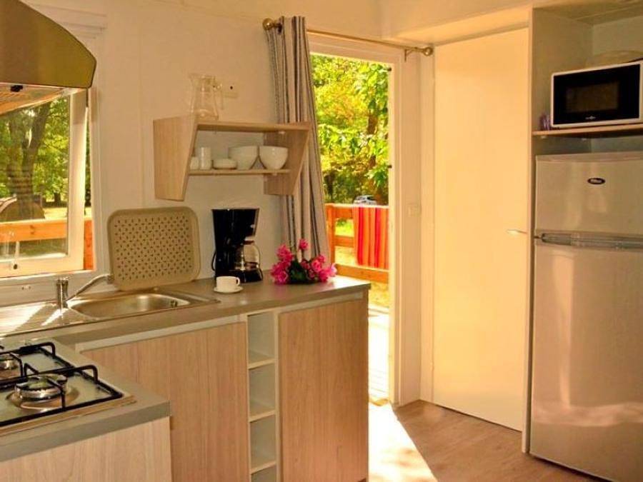 Camping La Plage de l'Orb - Mobilheim 4 personen - 2 Zimmer 4 Personen in Cessenon-sur-Orb, Béziers und Umgebung