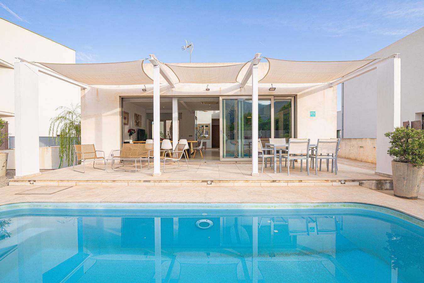 Villa Montfarrutx - Moderne Villa mit privatem Schwimmbad und kostenlosem Wifi in Colònia de Sant Pere, Artà
