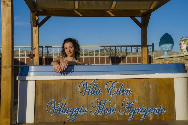 Maison d’hôte pour 7 personnes, avec jacuzzi ainsi que piscine et jardin à Villaggio Mosè - 3