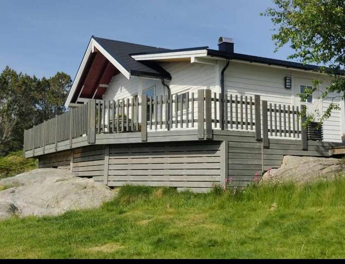 Ferienhaus für 6 Personen, mit Balkon und Terrasse sowie Ausblick