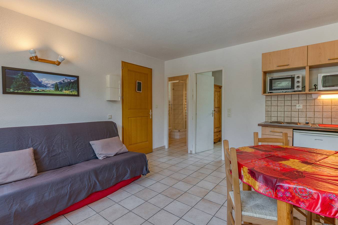 Entire apartment, Apartment 'A4 Lapin' with Mountain View, Shared Garden and Wi-Fi in Le Bourg-d'Oisans, Les Deux Alpes