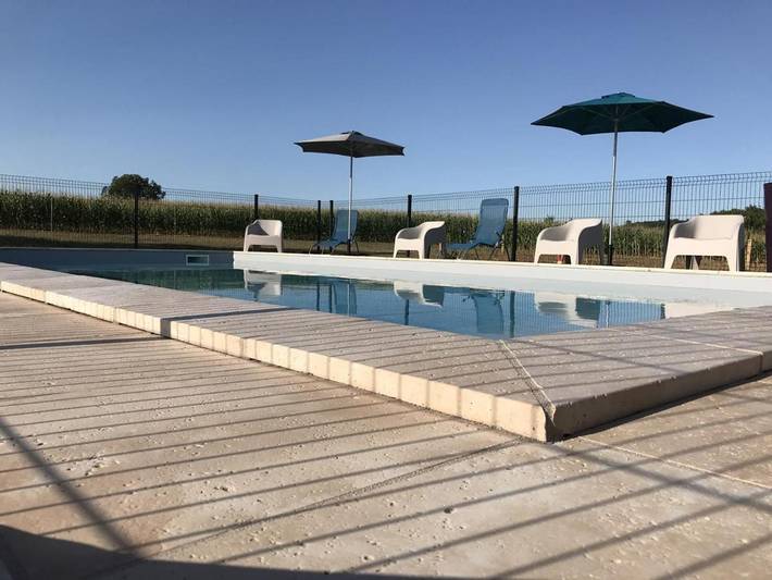 Maison de vacances pour 10 personnes, avec Terrasse ainsi que Jardin et Piscine