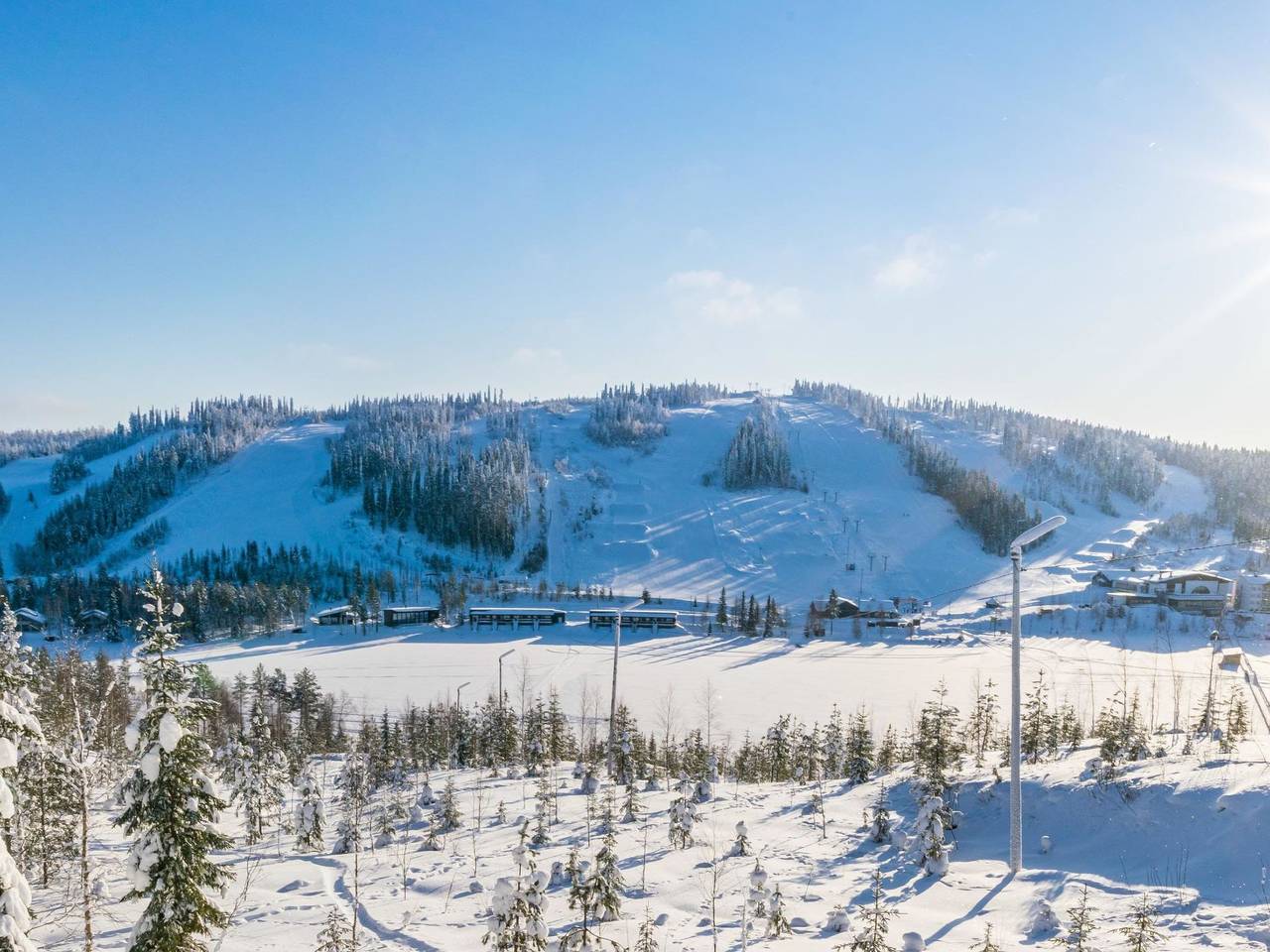 Alppikylä 1a paritalo in Ukkohalla, Kainuu