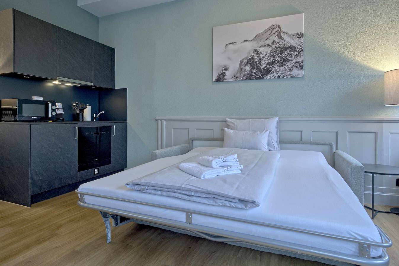 Geheel vakantieappartement, Bank House Apartment L103 in Interlaken, Meer van Thun