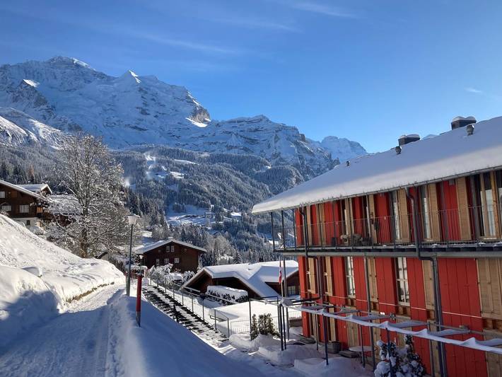 Apartment for 5 people, with balcony in Wengen