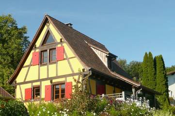 Maison d’hôte pour 7 personnes, avec jardin et vue, animaux acceptés en Alsace