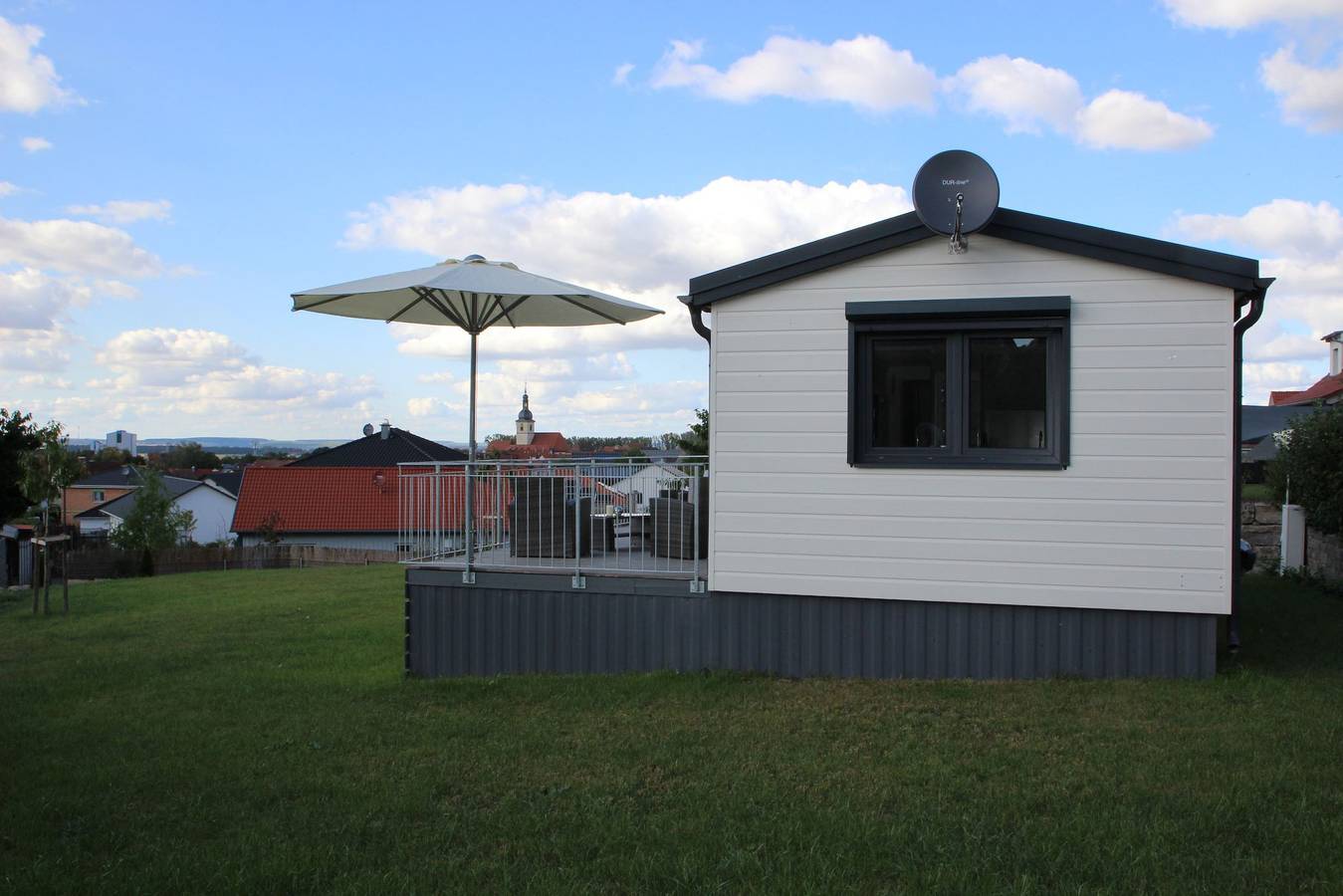 Mobilheim am Geisberg - Mobilheim (48qm) mit Terasse in Wiesenbronn, Fränkisches Weinland