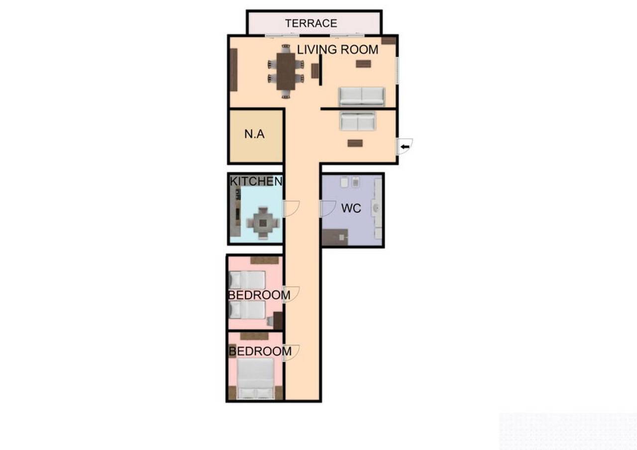 Apartamento entero, Apartamento de vacaciones para 4 personas con balcón in Osimo, Provincia de Ancona