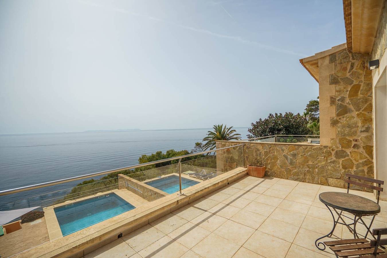 Maison de vacances 'Mediterranean Vacation In Mallorca' avec vue sur mer et piscine in Cala Pi, Llucmajor