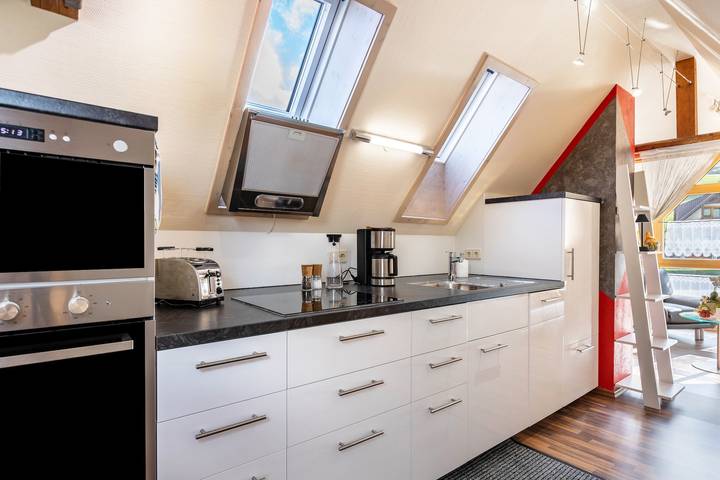 Appartement entier, Appartement de vacances "Dachspitz - Junges Wohnen" avec jardin partagé et Wi-Fi in Unterkirnach, Forêt-Noire centrale