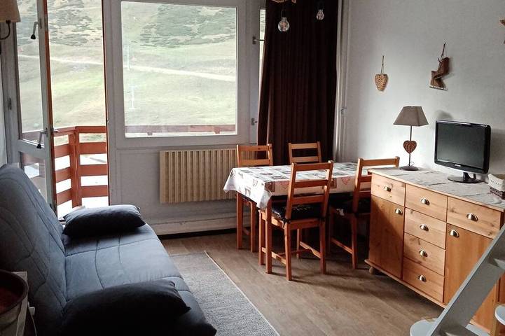 Gîte pour 5 personnes, avec balcon dans La Mongie
