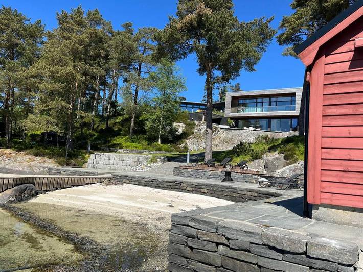 Villa voor 10 personen, with tuin and uitzicht as well as uitzicht op het meer in Bergen