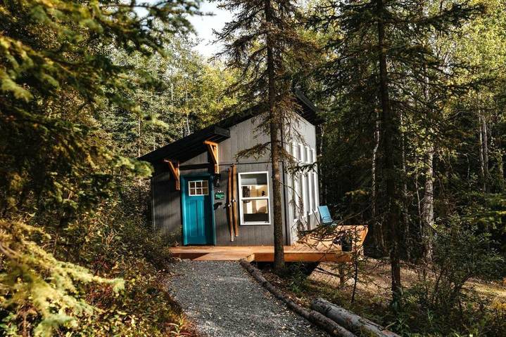 Cabaña para 2 personas, con jardín y terraza en Alaska