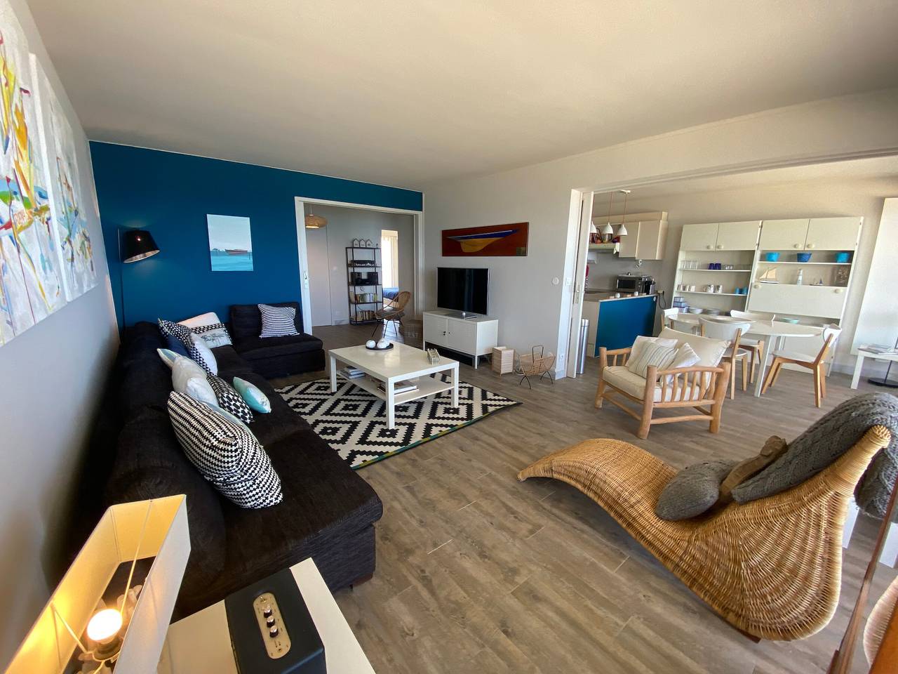 Geheel appartement, Appartement met zeezicht op 1,5 km van het strand in Arcachon, Arcachon en omgeving