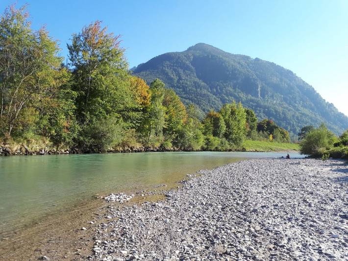 Ganze Ferienwohnung, Ferienwohnung am Gänsbach - Ferienwohnung 40m² mit Terrasse, bis 3 Personen, separates Schlafzimmer in Grassau, Chiemsee
