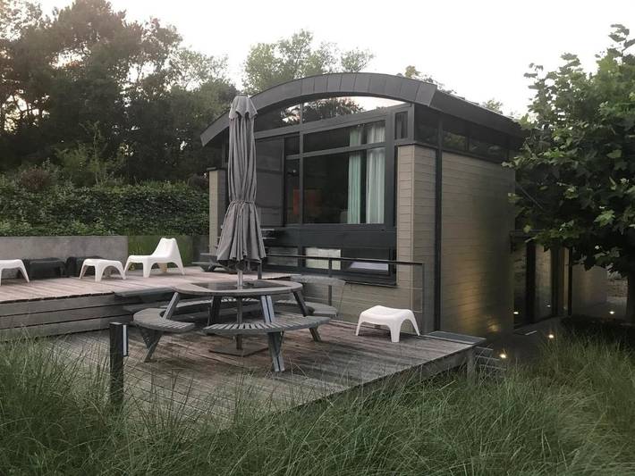 Ferienhaus für 4 Personen, mit Terrasse und Ausblick sowie Garten