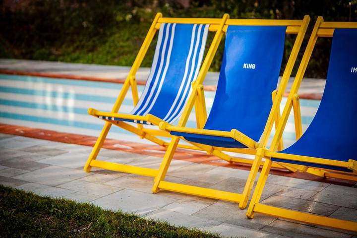 Ferienwohnung für 6 Personen, mit Ausblick und Pool sowie Kinderpool und Garten, mit Haustier - 1