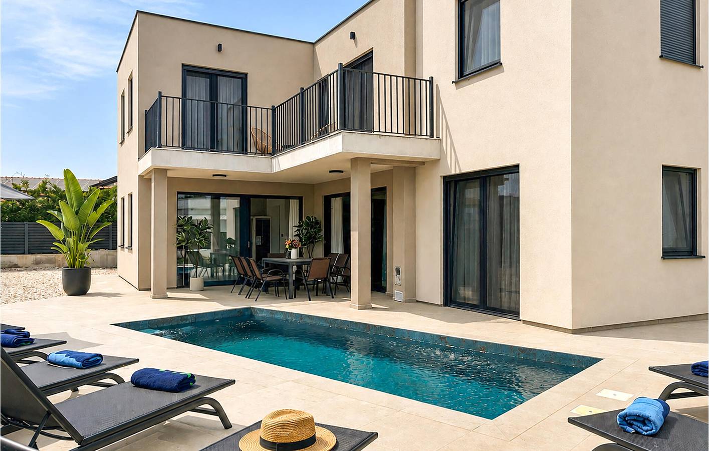 Gemütliche 2-Zimmer-Wohnung mit Pool und Terrasse, in der Nähe des „Pirates Grill Garden“ in Grad Poreč, Porec und Umgebung