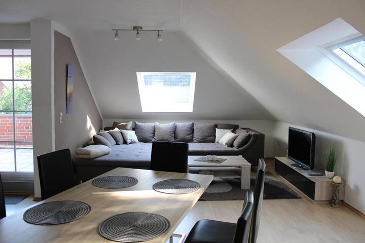 Ferienwohnung für 6 Personen, mit Balkon und Ausblick in Schwanewede