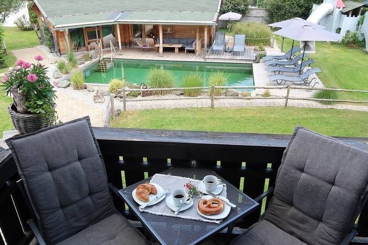 Hütte für 2 Personen, mit Garten und Sauna sowie Pool und Balkon in Pfronten - 3