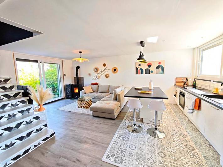 Maison de vacances pour 8 personnes, avec Terrasse ainsi que Jardin et Vue