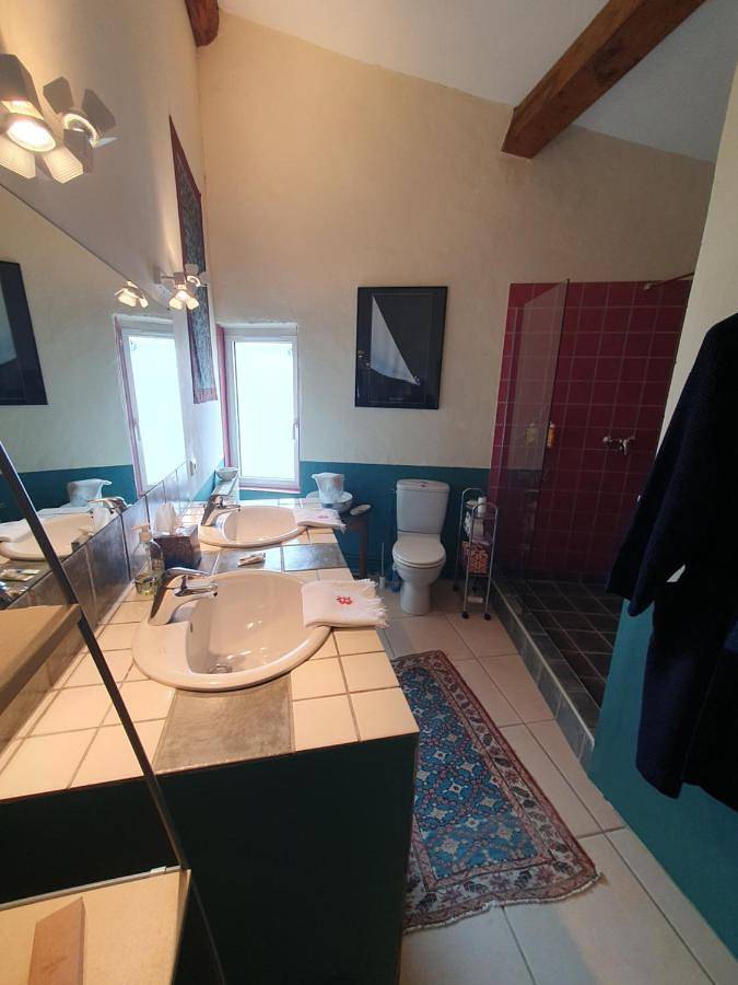 Location de vacances pour 2 personnes, avec terrasse et vue ainsi que piscine et jardin à Bizanet - 4