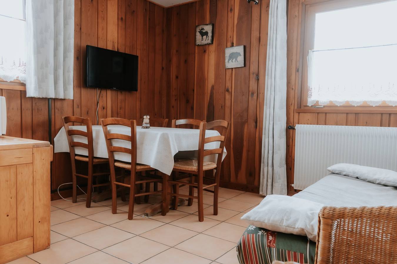 Chalet 'Jean Pierre Skilodge' con vistas a la montaña, jardín compartido y Wi-Fi in La Toussuire, Fontcouverte-la Toussuire