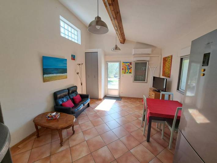 Appartement de vacances pour 3 personnes, avec jardin