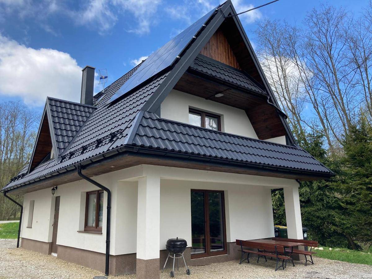 Domki nad potokiem in Białka Tatrzańska, Karpaty (Polska)