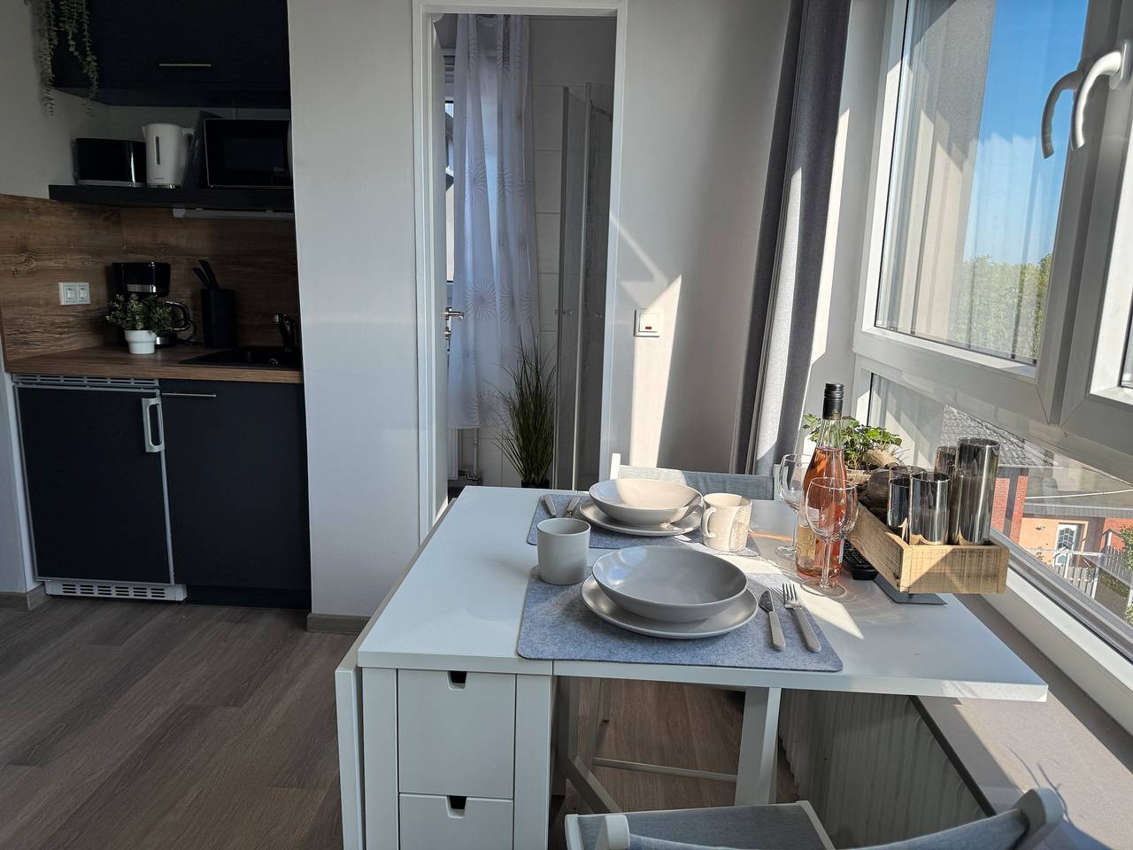 Zimmer „Appartement“ mit Gemeinschaftsgarten und Wlan in Tossens, Butjadingen