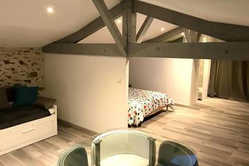 Chambre d’hôte pour 4 personnes, avec piscine et jardin à Saint-Paul-en-Pareds