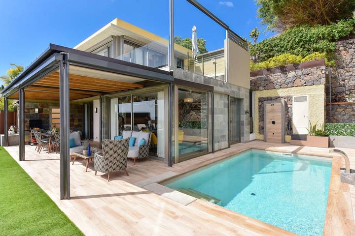 Casa rural para 10 personas, con terraza además de piscina y jardín en Salobre - 4