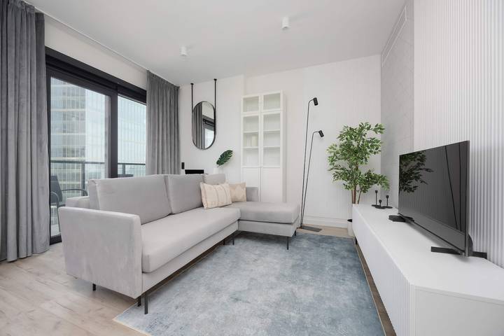 Studio dla 2 osób, z balkon, Dla rodziny w Warszawa