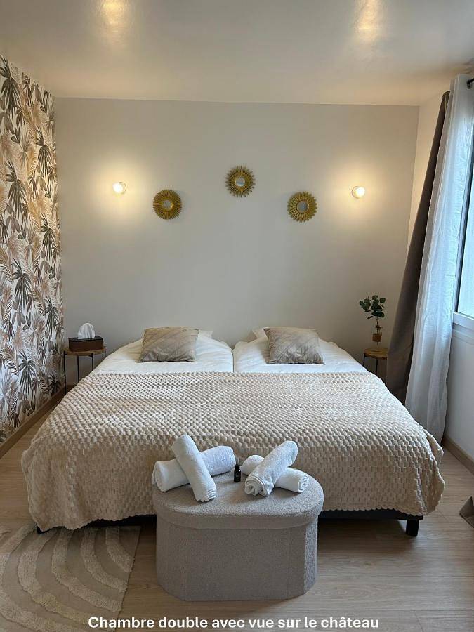 Double or Twin Room with View in Chaingy, Vallée de la Loire