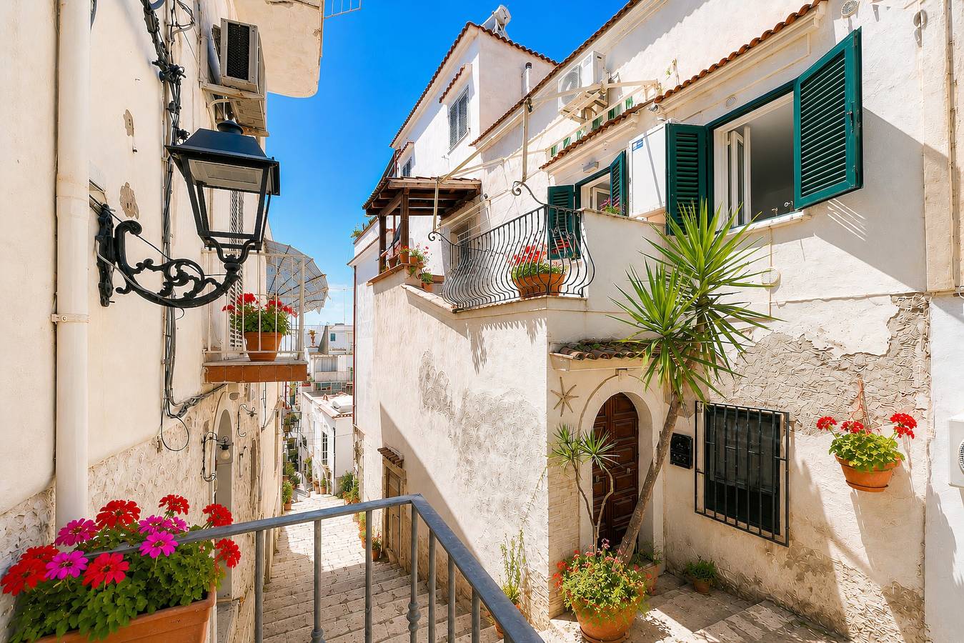 Ganze Wohnung, Apartment „Venti Nodi“ mit Balkon, Wlan und Klimaanlage in Vieste, Gargano