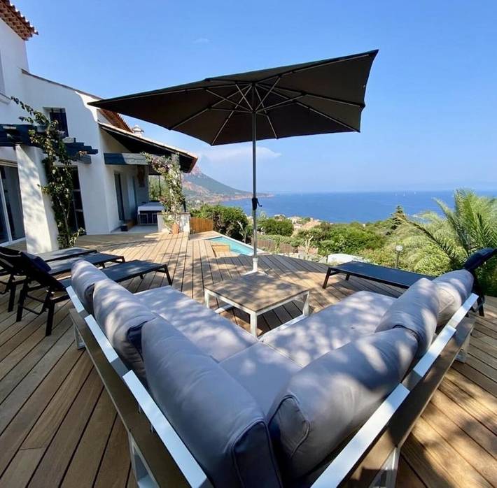 Villa pour 12 personnes, avec jardin ainsi que piscine et vue dans Anthéor - 2