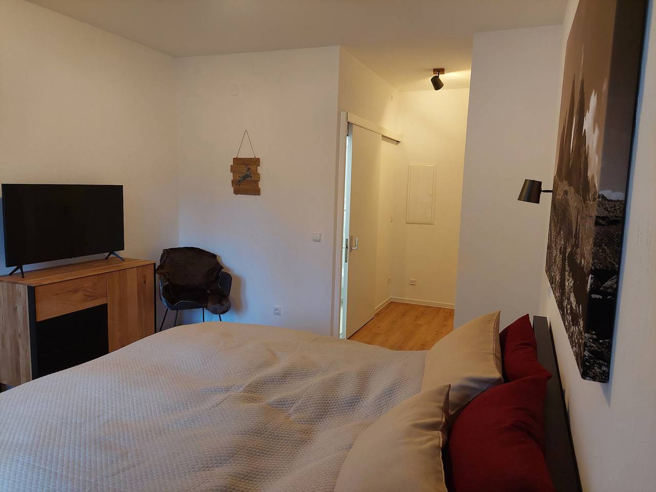 Ganze Wohnung, Ferienwohnung 'Bocksberg-Lodge' mit Balkon und Wi-Fi in Goslar, Harzvorland