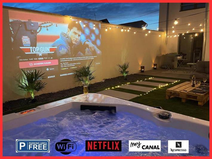 Location de vacances pour 8 personnes, avec Jacuzzi et Terrasse ainsi que Jardin et Piscine à Widensolen