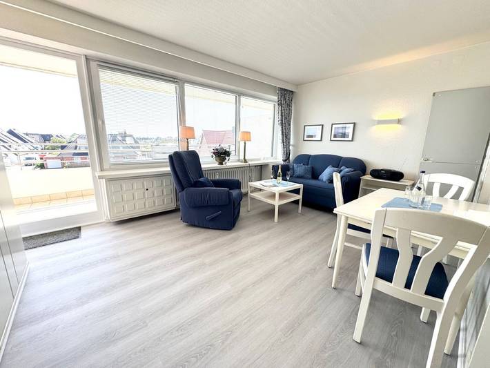 Ganze Wohnung, Ein-Zimmer-Appartement im zweiten Obergeschoss direkt am Strandübergang in Nordfriesische Inseln (Schleswig-Holstein) (Schleswig-Holstein), Wenningstedt
