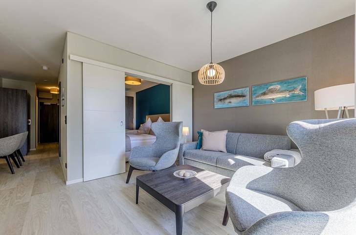 Ferienwohnung für 5 Personen, mit Sauna und Balkon in Wustrow