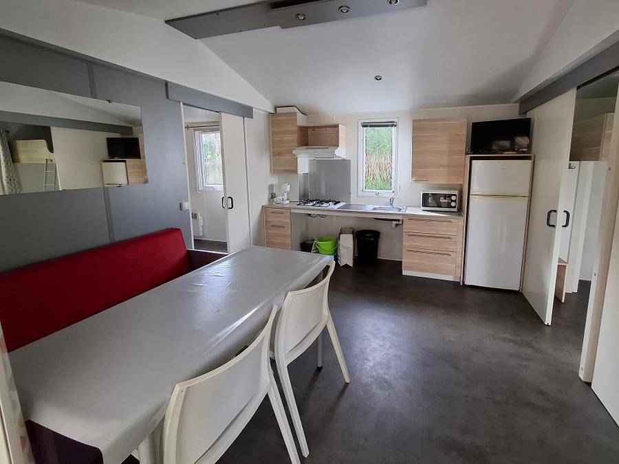 Camping L'Ambois - Mobilheim 4 personen - D - Mobile Home 2 Zi. Pmr Premium - Samedi 4 pers. in Mouilleron-le-Captif, La Roche-sur-Yon und Umgebung