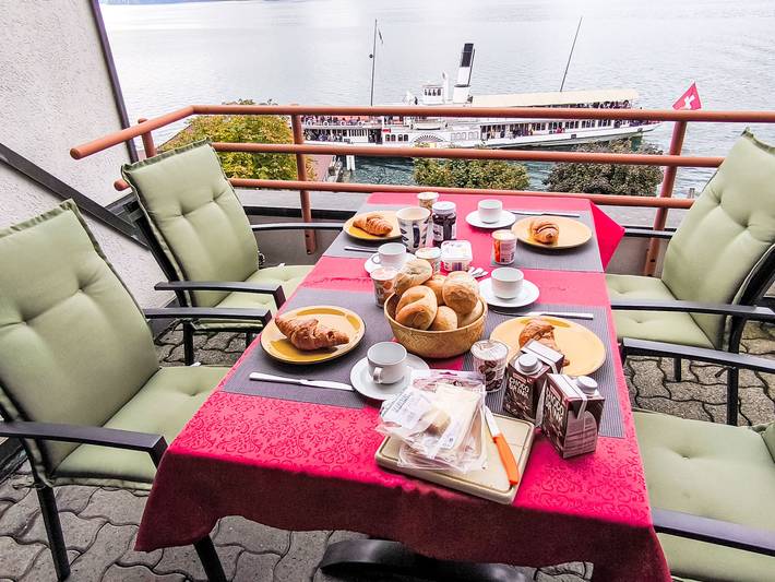 Ferienwohnung für 4 Personen, mit Balkon und Seeblick sowie Ausblick am Vierwaldstättersee - 4