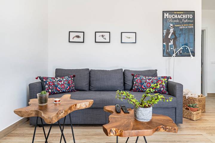 Ganze Wohnung, Ferienwohnung 'Casa Majina' mit Vulkanblick, Terrasse und Wlan in El Islote, San Bartolomé