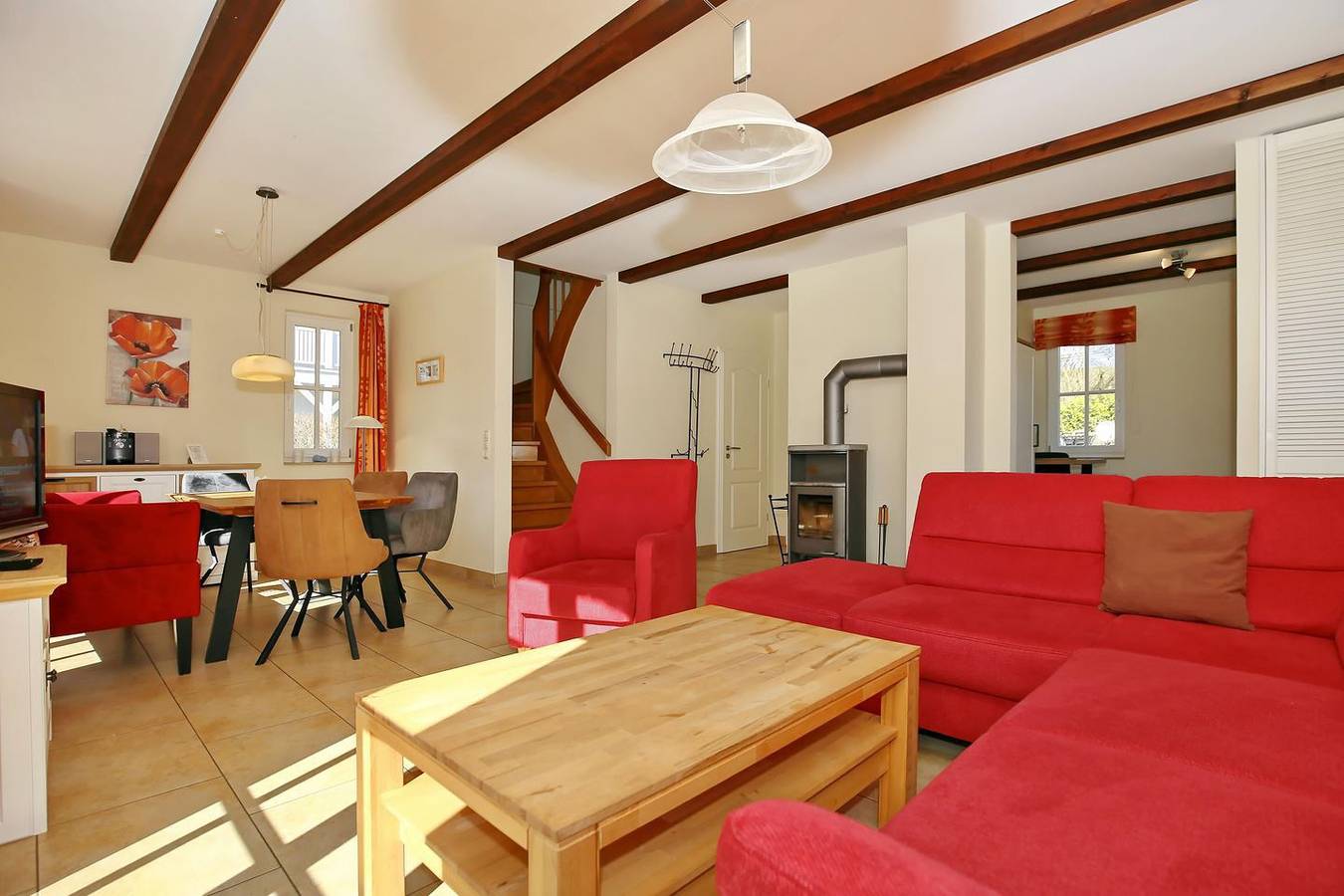 Ferienhaus Nanni Klein Bollhagen – Reetgedecktes Ferienhaus mit Sauna nahe Ostsee in Wittenbeck, Rostock und Umgebung