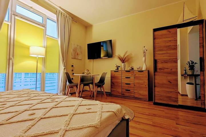 Ganze Wohnung, Gemütliches Studio-Appartement/150m Strand/Zentral/ca.30qm/3 Personen in Swinemünde, Stettiner Haff