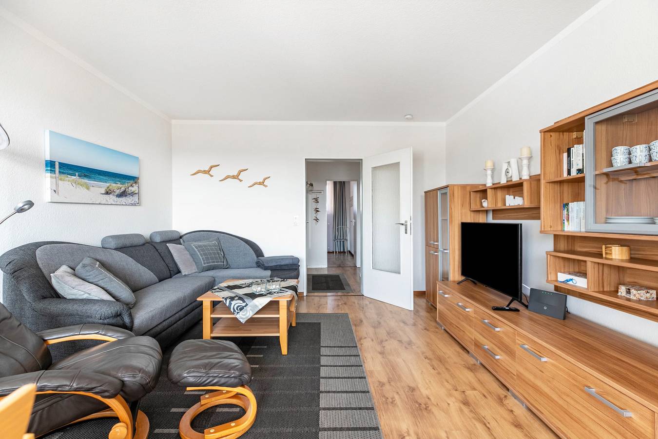 Ganze Wohnung, Apartment 'Muschelbank No 4' mit Meerblick, Balkon und Wlan in Hauptstrand Büsum, Dithmarschen