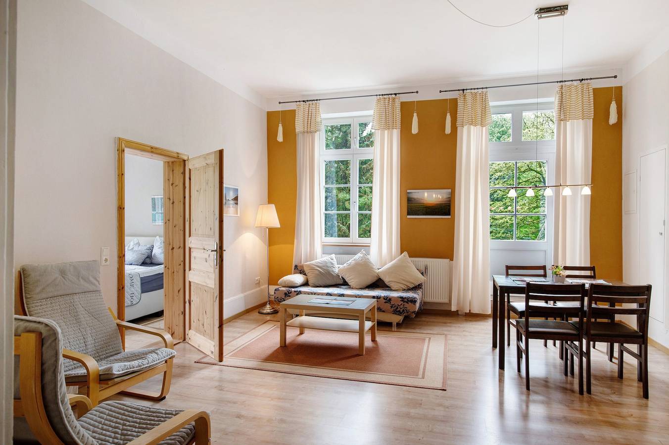 Entire apartment, Apartment 'Ferienwohnung 4' with Shared Terrace, Shared Garden in Krakow am See, Mecklenburg Lakes
